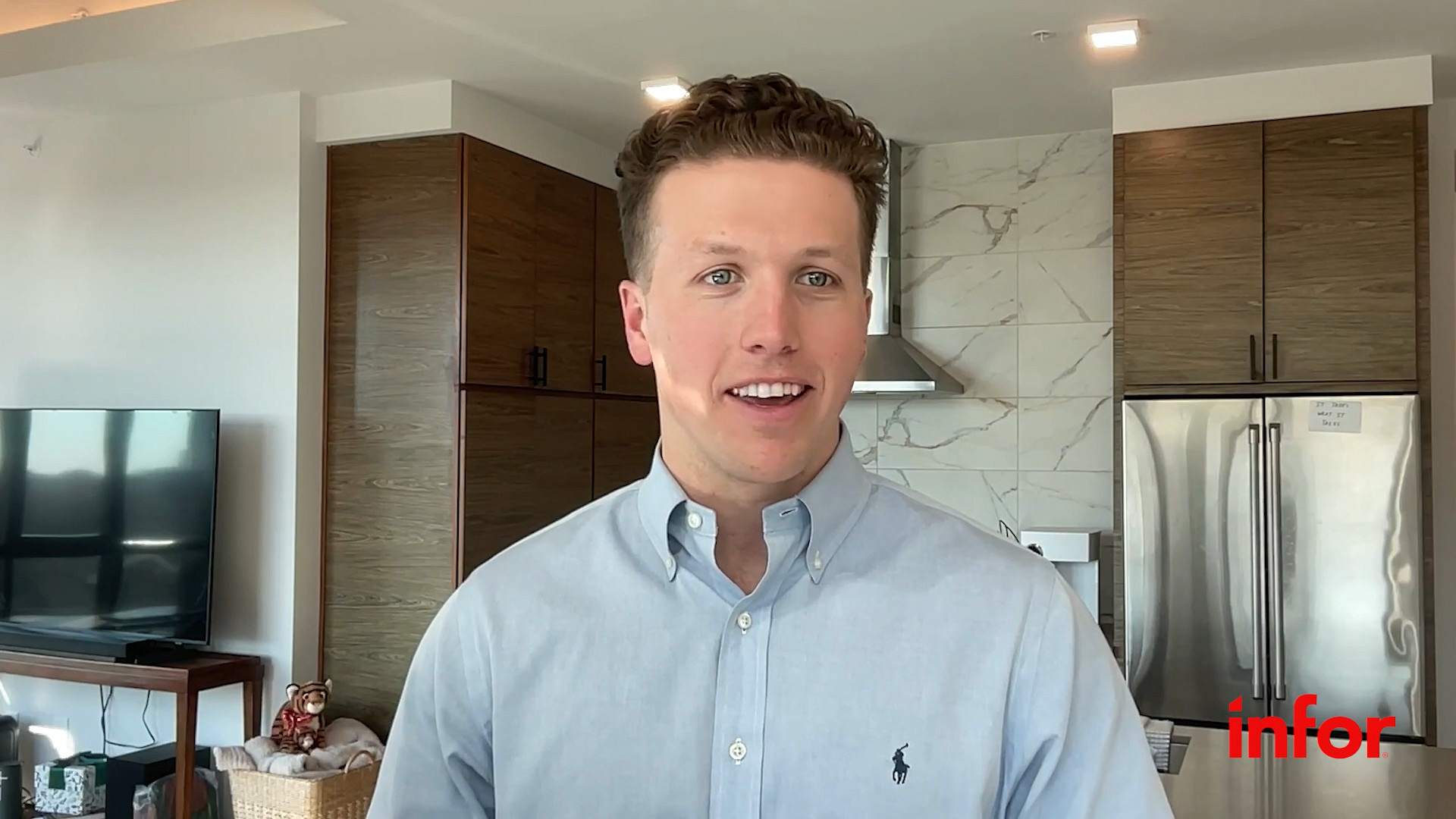 White adult man talking