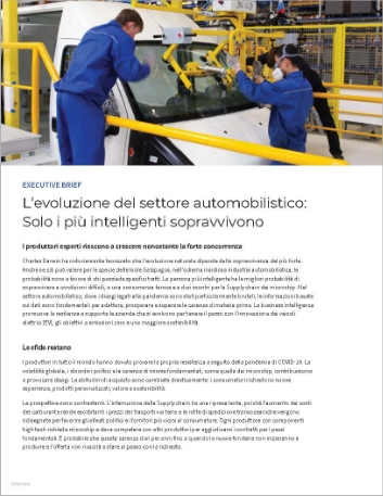 Automotive evolution Only the smartest
  survive Executive Brief Italian 457px