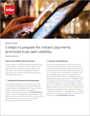 5 steps to prepare for instant payments and build true cash visibility How to Guide   English