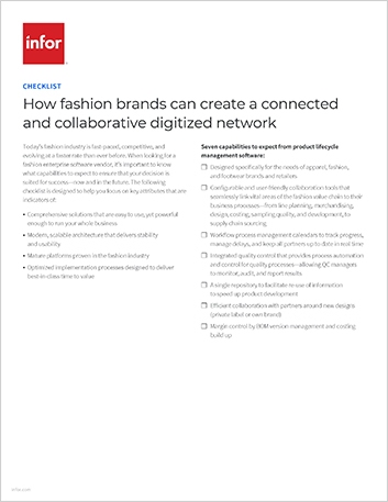 How fashion brands can create a connected and collaborative digitized network   Checklist English