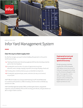  Infor Yard Management System Brochure   English    