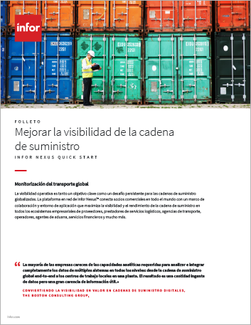 th Accelerate improved supply chain visibility Brochure Spanish Spain 