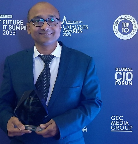 Arnab Debroy, Metito’s digital transformation IT manager, wins CIO in Conglomerate Award 