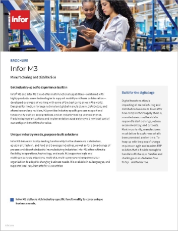 Infor M3 Brochure English   