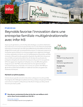 Reynolds spurs innovation for multi   generational national business wiInfor M3 Case Study French France 457px