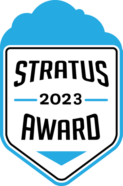 Stratus award 2023 badge