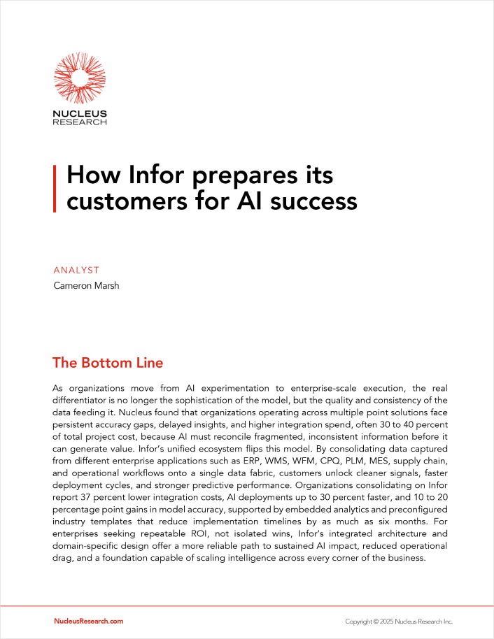 Nucleus - How Infor prepares its customers for AI success