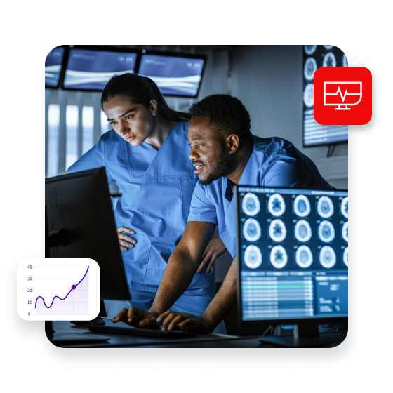 Male and Female Scientists _ Neurologists, Talking and Working on a Personal Computer in Modern Laboratory