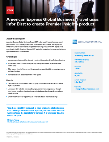 American Express Global Business Travel Case Study Infor Birst Travel NA English
