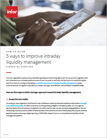 5 ways  to improve intraday liquidity management How to Guide English