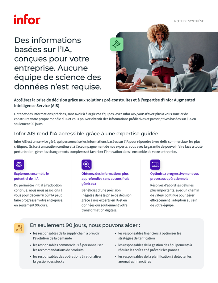 AI-driven insights, built for the business. No data science team required. Executive Brief