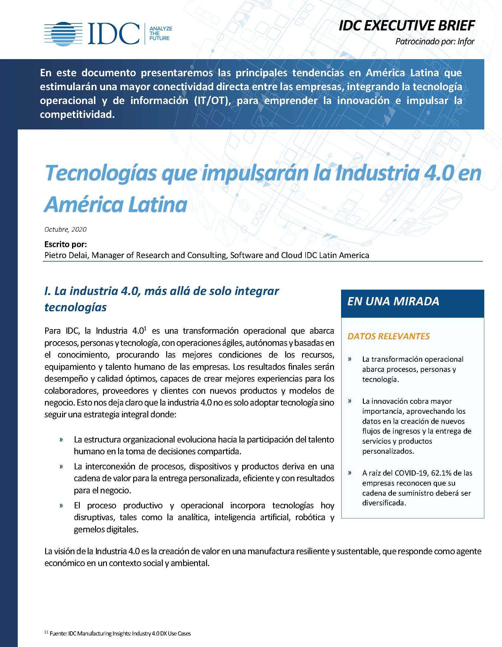 th LA20014 IDC Latin America Executive Brief Tecnologias que impulsaran la Industria Infor SPA 457px