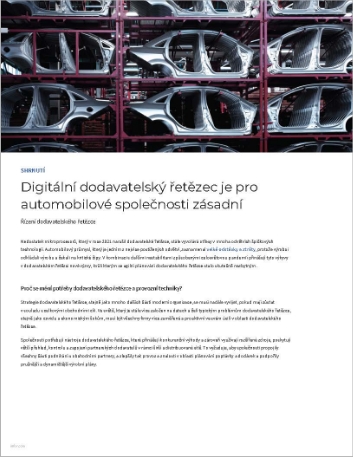 A digital supply chain is essential for   automotive companies Executive Brief Czech 457px