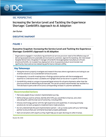 IDC Perspective: Combilift's approach to AI adoption