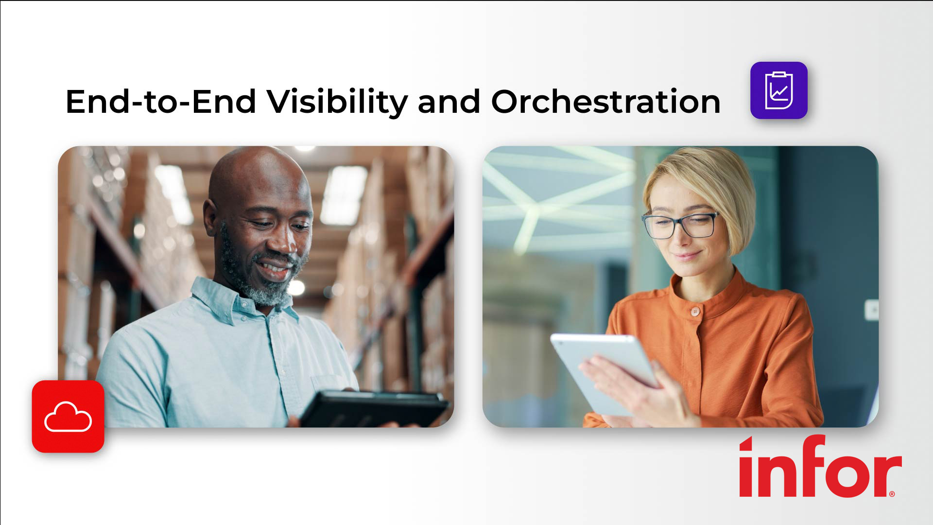 Video thumbnail image with text end-to-end visibility and orchestration