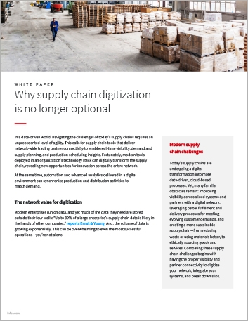 Why supply chain digitzation is no longer optional