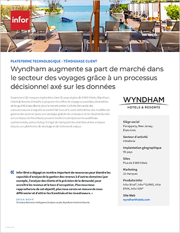 th Wyndham claims more travel market   share with data driven decision making Technology Platform Customer Story   French France