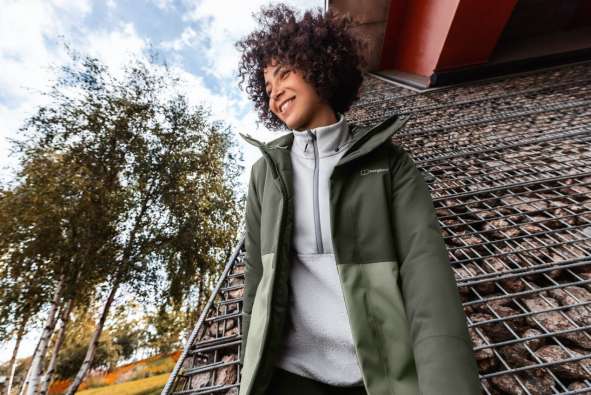 Woman wearing Berghaus jacket