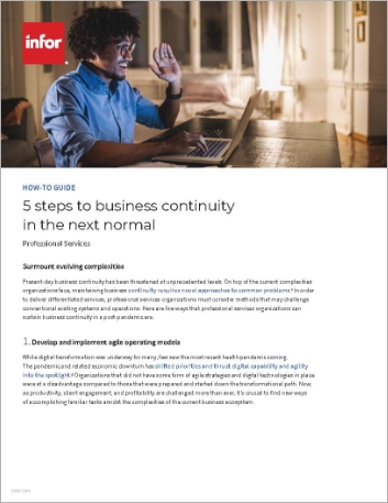 5 steps to business continuity in the next normal How to Guide English