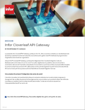 th Infor Cloverleaf API Gateway Brochure   French France new