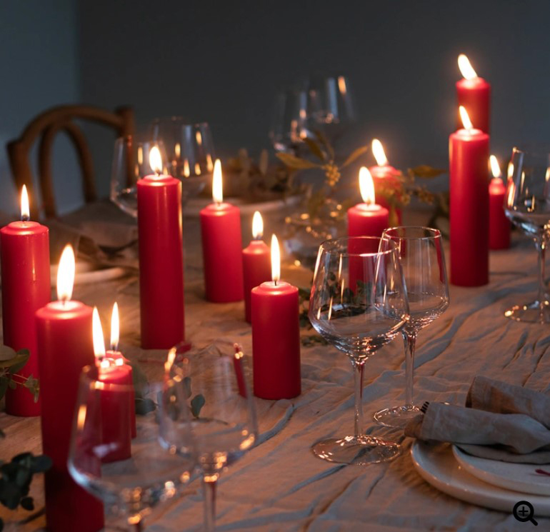 Liljeholmens samlingsbild candles tablescape customer