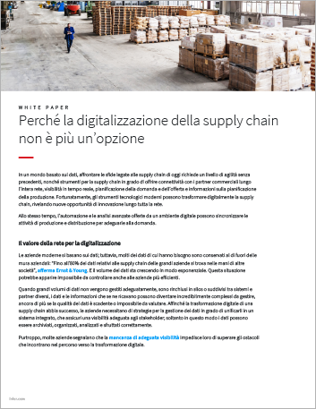 th Why supply chain   digitization is no longer optional White Paper Italian