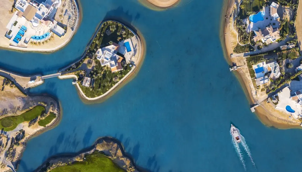 Hotel on a tropical island