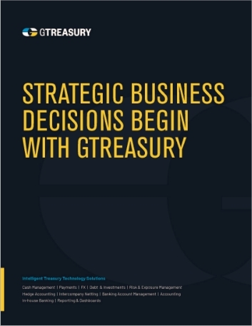 Strategic business decisions begin with GTreasury