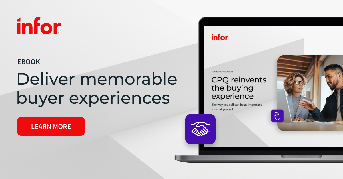 Personalized products | Configure price quote | Infor