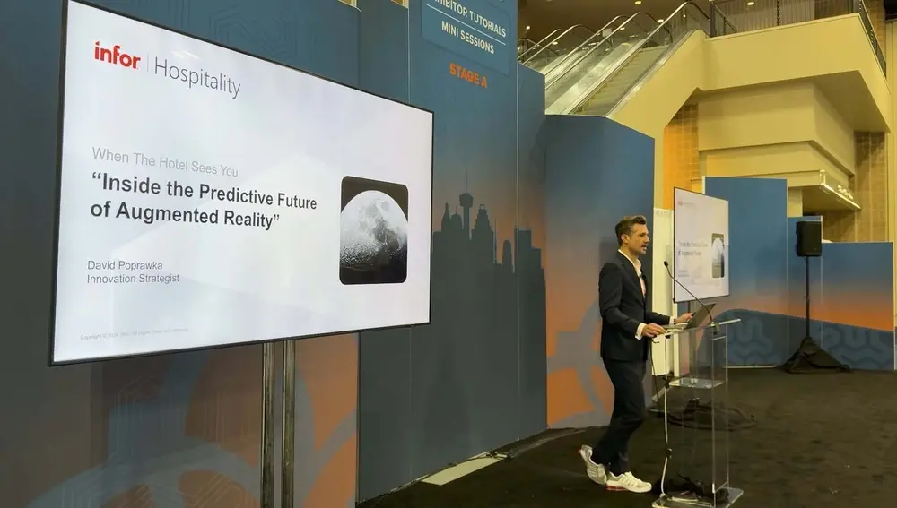 David Poprowka presenting at HITEC 2026