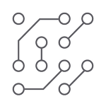 Technology, data, map, circles, lines, tracking, points, connections, electronic, circuit, digital