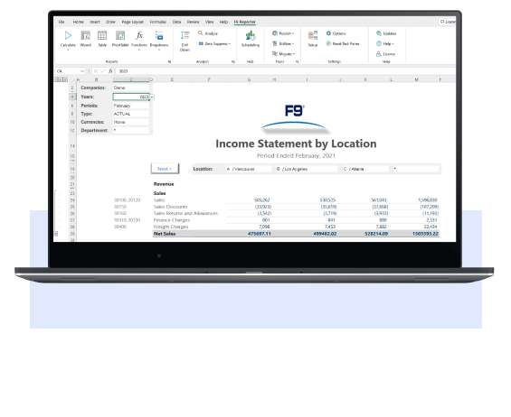 Design Your Financial Reports in Excel with Sage One Add-in