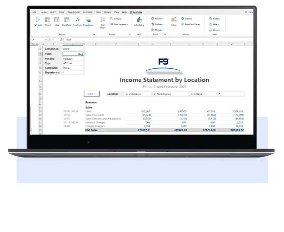 F9 Feature 1 Income statement