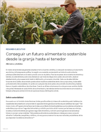 Maintain a sustainable food future from   farm to fork Executive Brief Spanish Spain 457px