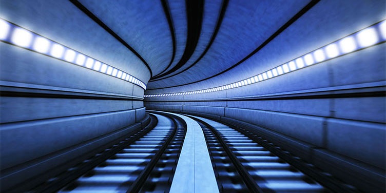 High-speed train tunnel 