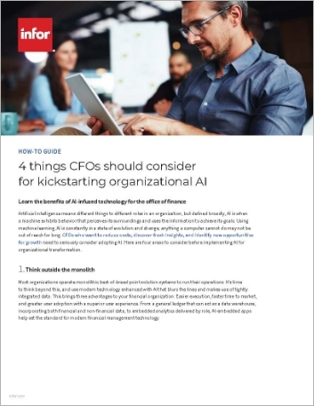 4 things CFOs should consider for kickstarting organizational AI How to guide   English