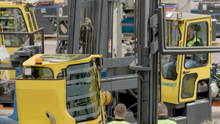 Combilift forklift factory floor