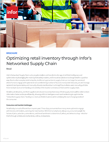 Optimizing retail inventory through Infor Networked Supply chain