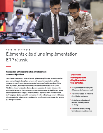 th Key elements of a successful ERP   implementation Executive Brief French.png