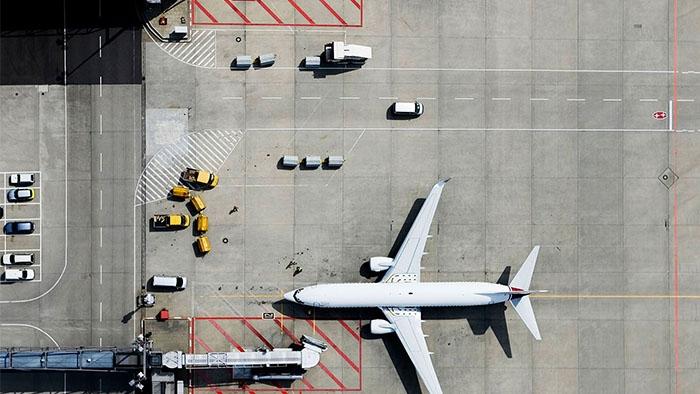 72664757 Aerial view of
  airplane AERO 