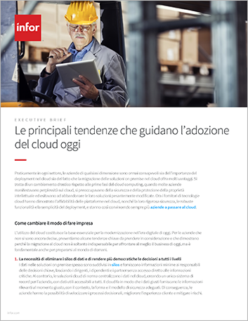 th Top trends driving cloud   adoption today Executive Brief Italian