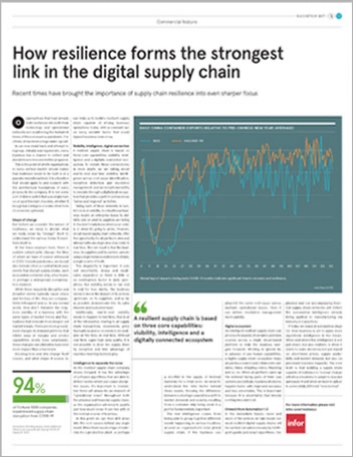 Supply chain resilience