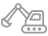 ícone de equipamento de construção