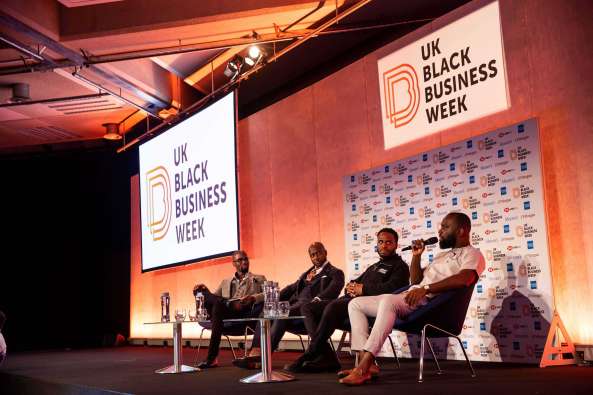 Black business week podium
