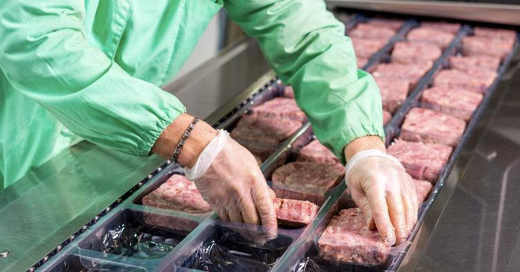 meat veal production packaging assembly line 