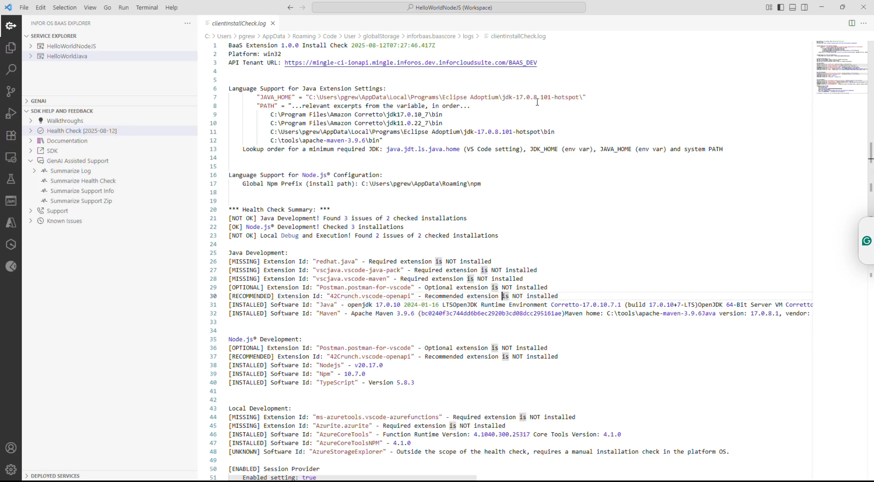 Infor GenAI embedded in Infor Backend as a Service (BaaS)