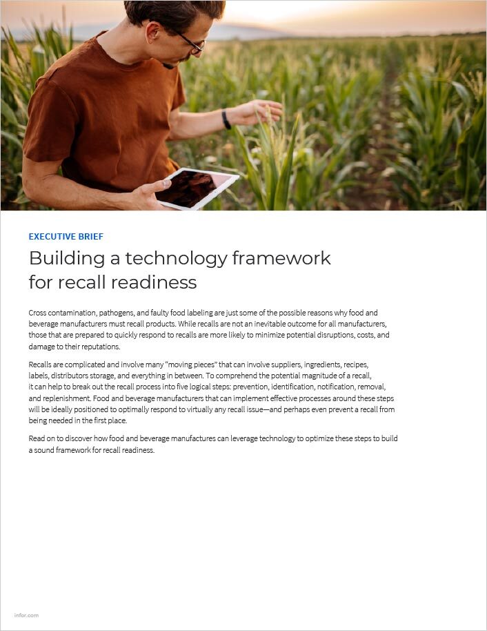 Building a technology framework for recall readiness Executive Brief English