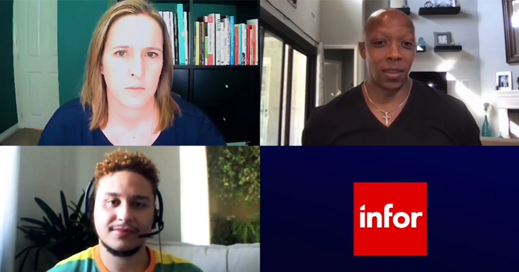 Infor’s Tash Chandler, John Frank, and Jefferson Rodrigues discuss parenting a non-binary child on a recent internal webinar.