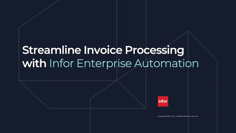 Invoice matching and processing demo video