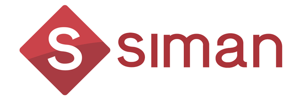 Siman logo with red S
